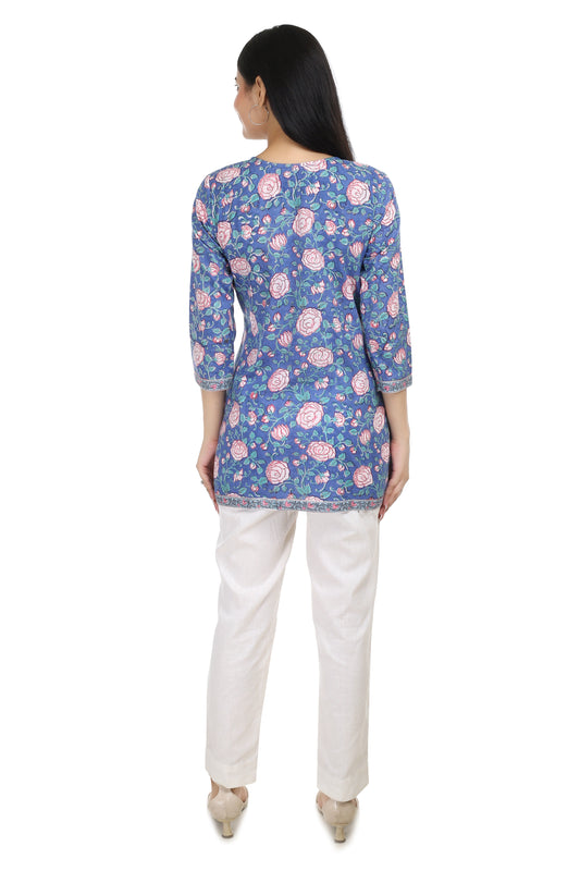 hand blocked cotton kurta