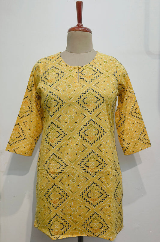 Fresh Yellow cotton kurta