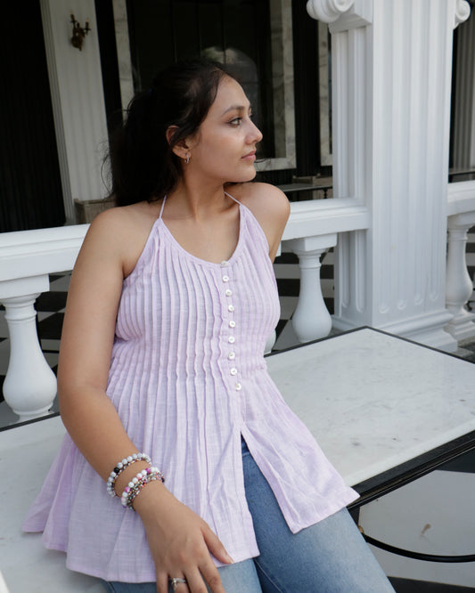 Nova halter crop top