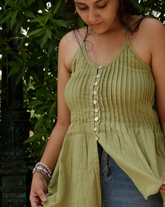 Aisha halter crop top