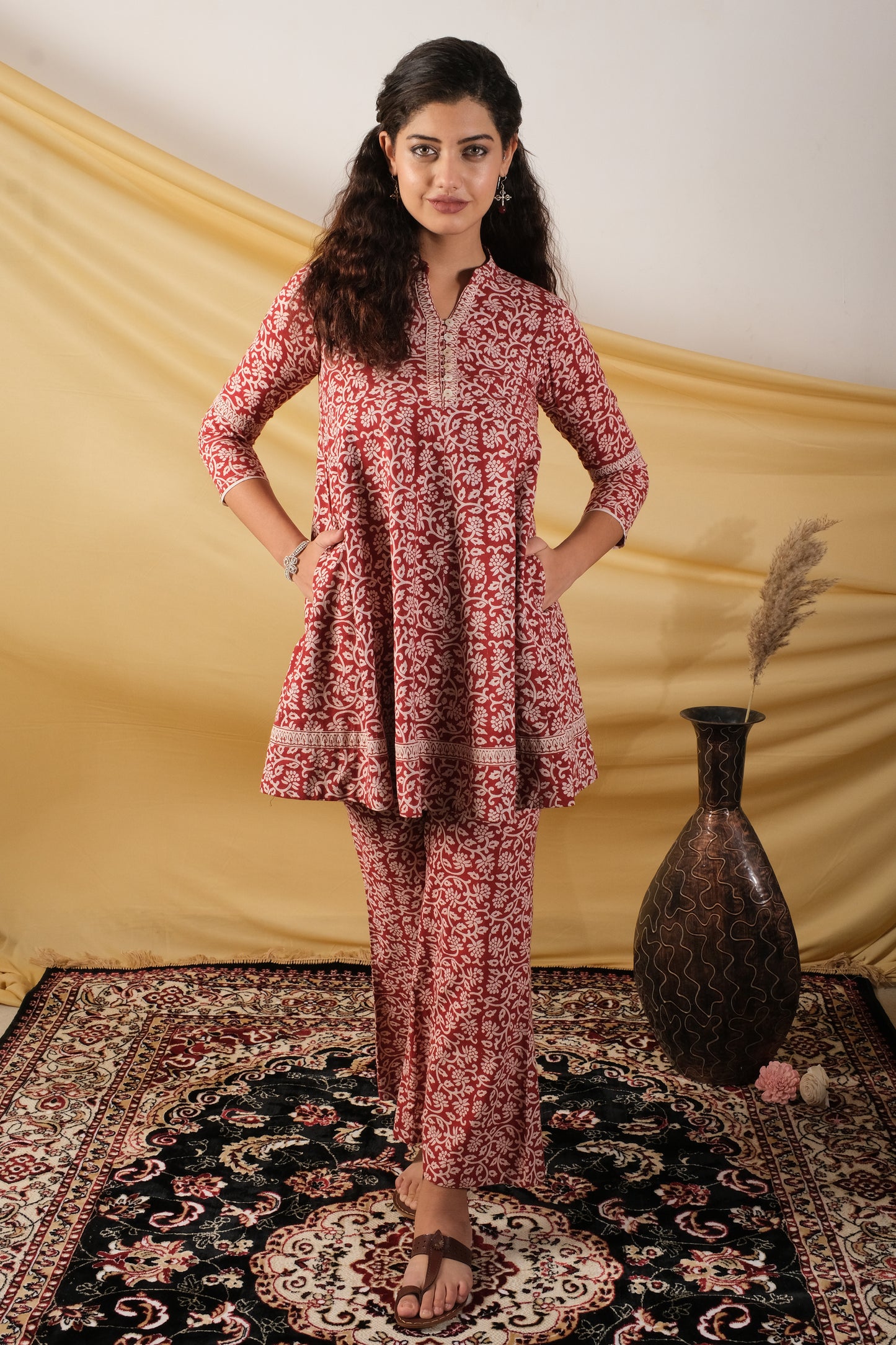 Mehek, Flared Bagh Print co-ord set