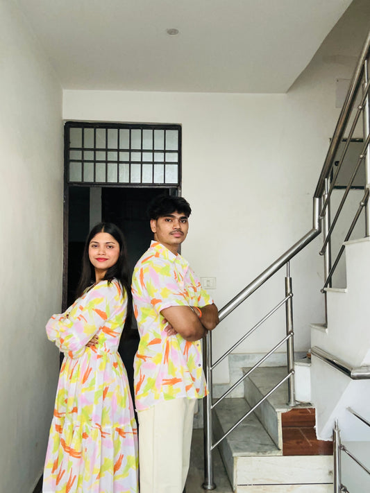 Neel Raahi – printed Cotton Shirt