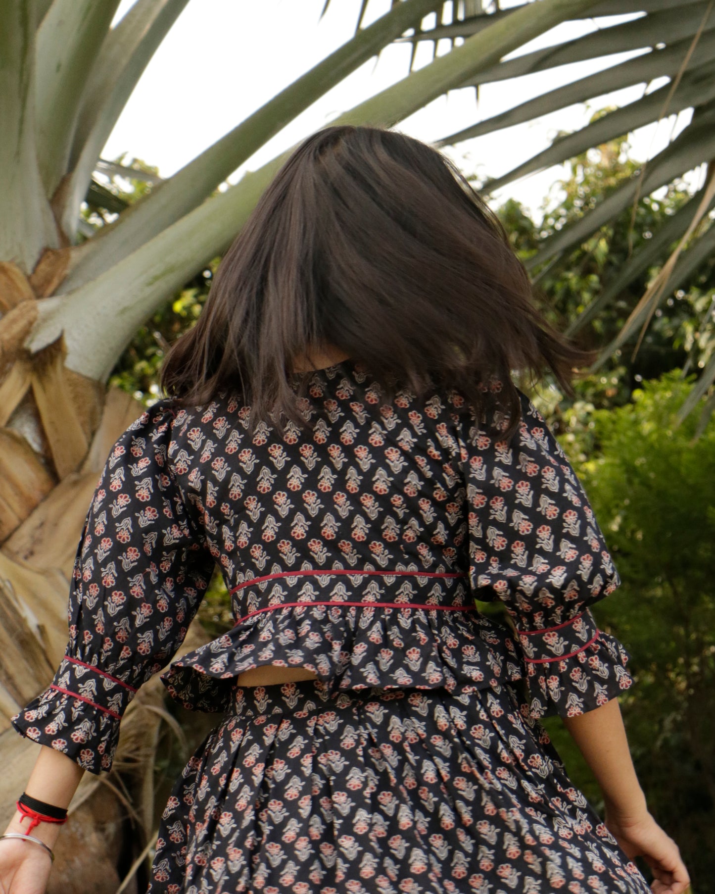 Sofia, Ajrakh crop top