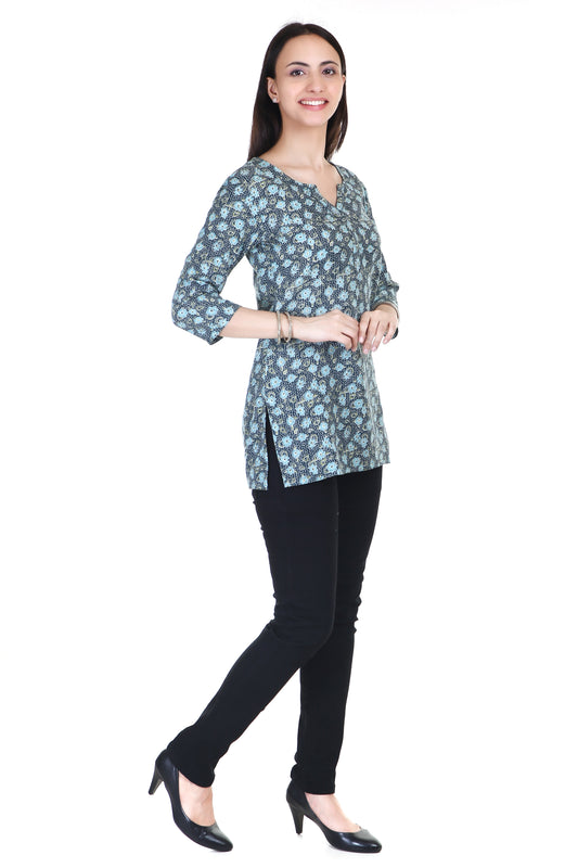 Vanaspati printed cotton short kurta