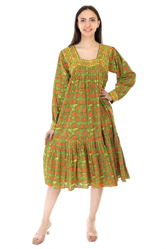 Mohini,  block printed dress