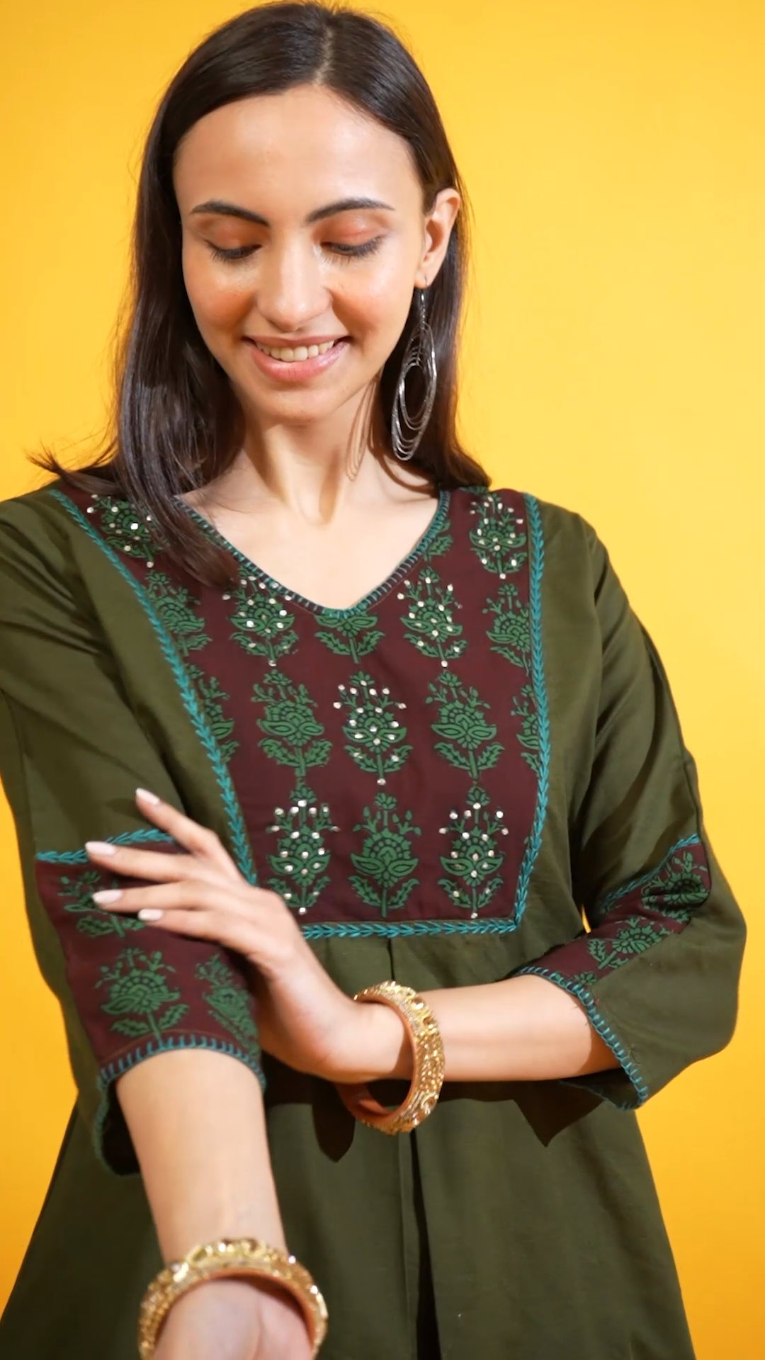 Olive green co-ord set