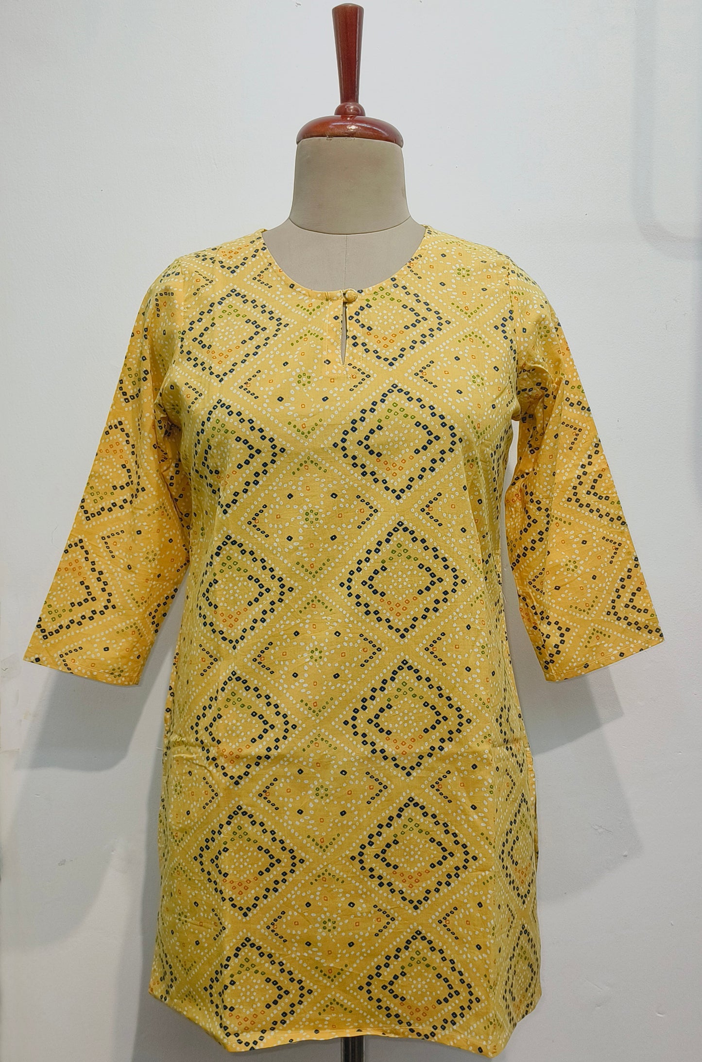 Fresh Yellow cotton kurta