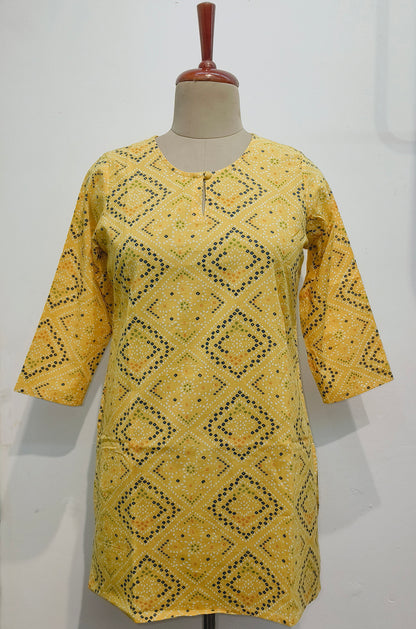 Fresh Yellow cotton kurta
