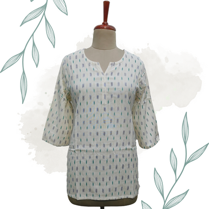 Cream Ekat cotton kurta