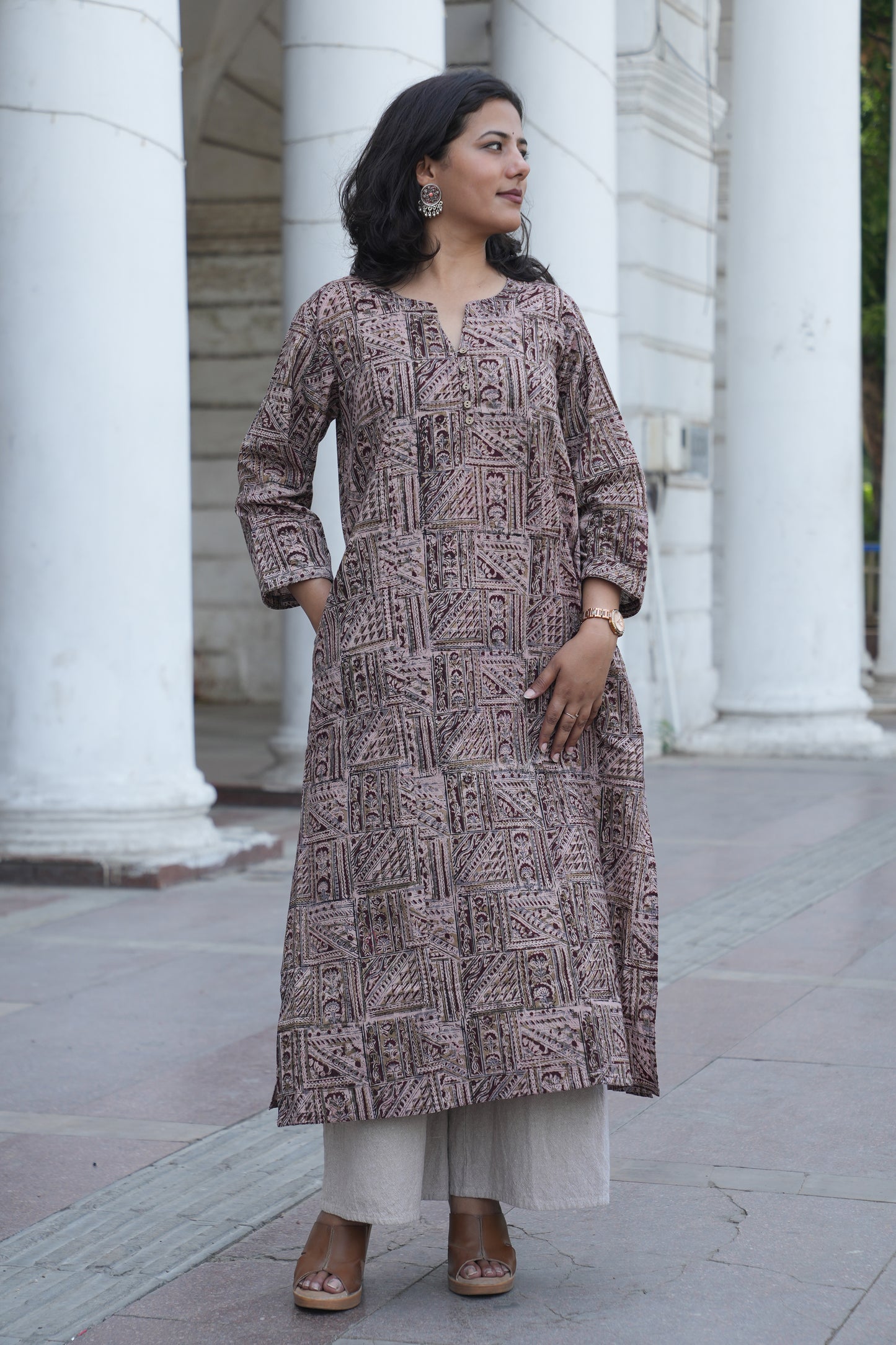 Artisan Handblock Printed A-Line Kurta