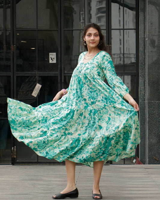 Maryam, calf-length maxi dress