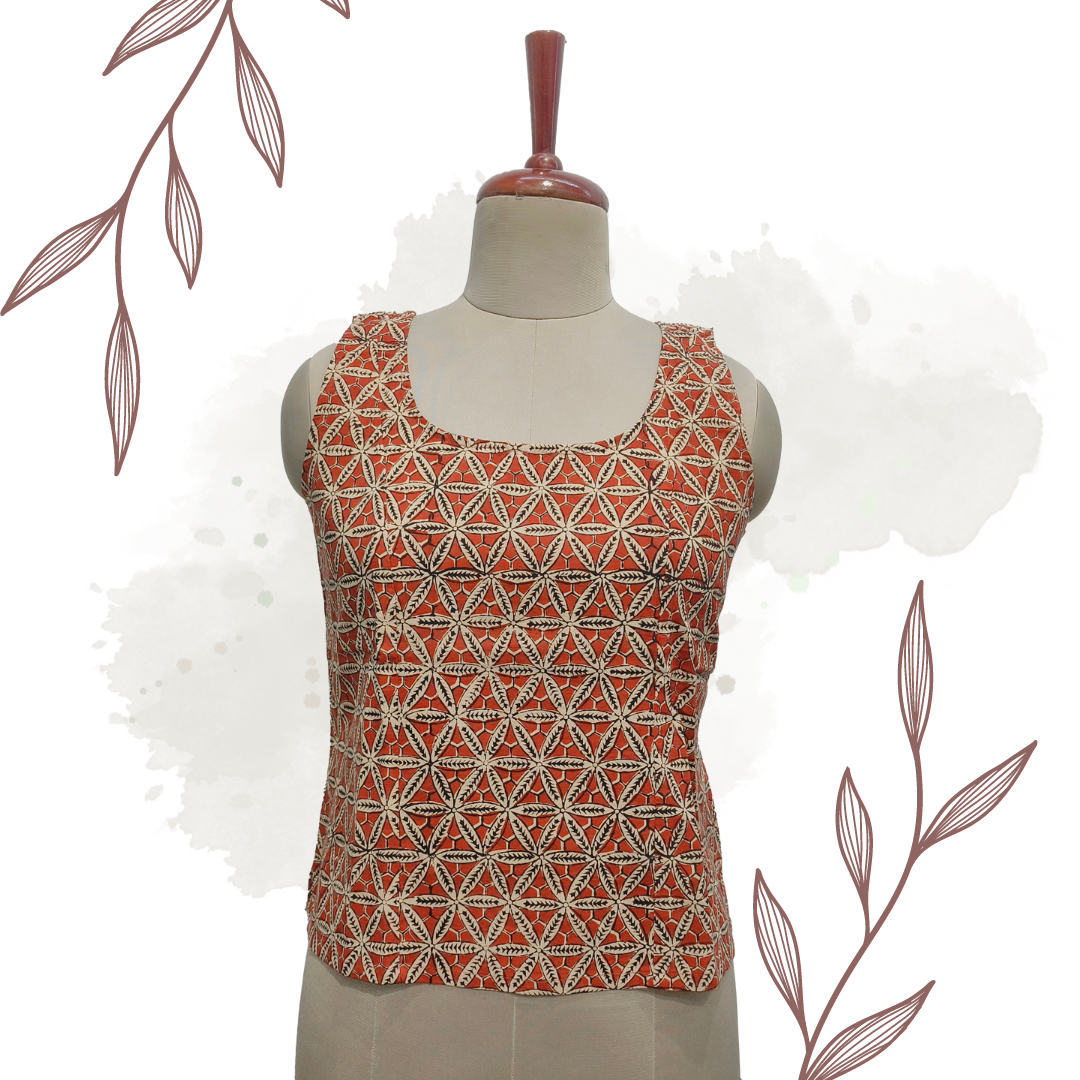 jaal brick color Crop top