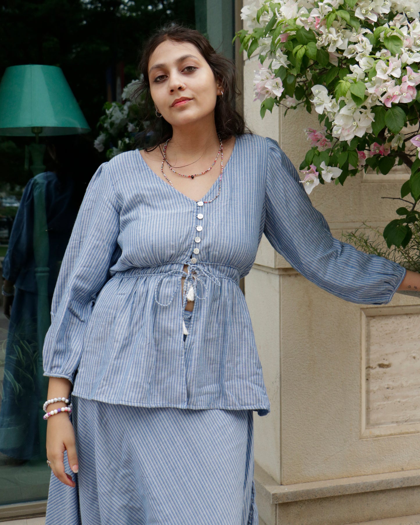 Juno, Strip skirt & peplum top