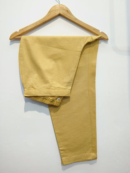Lemon marigold lilen co-ord set