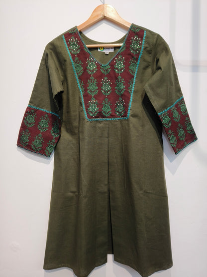 Olive green co-ord set