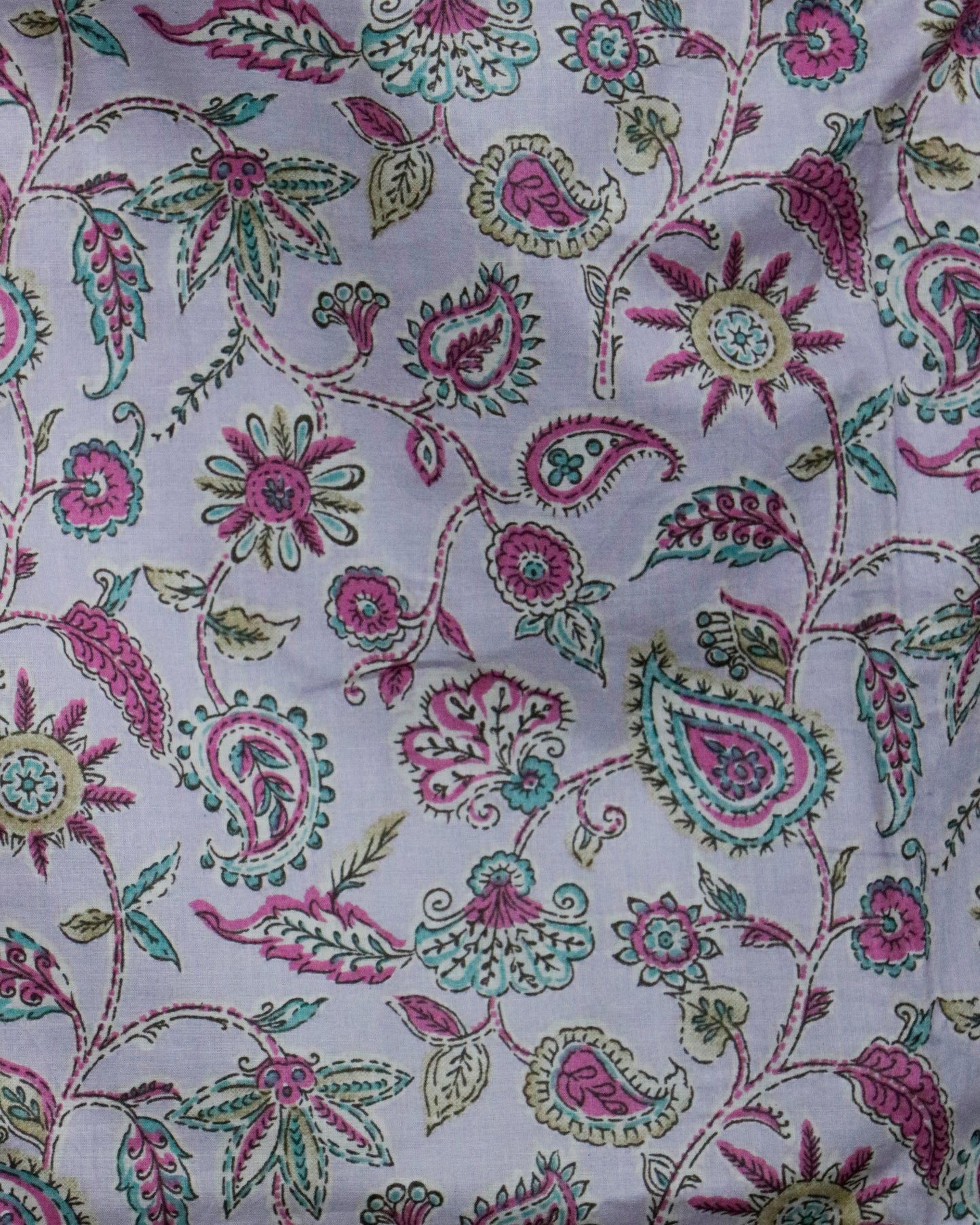 Qureshia Lace Printed cotton 3 piece suit set with mul-mul dupatta