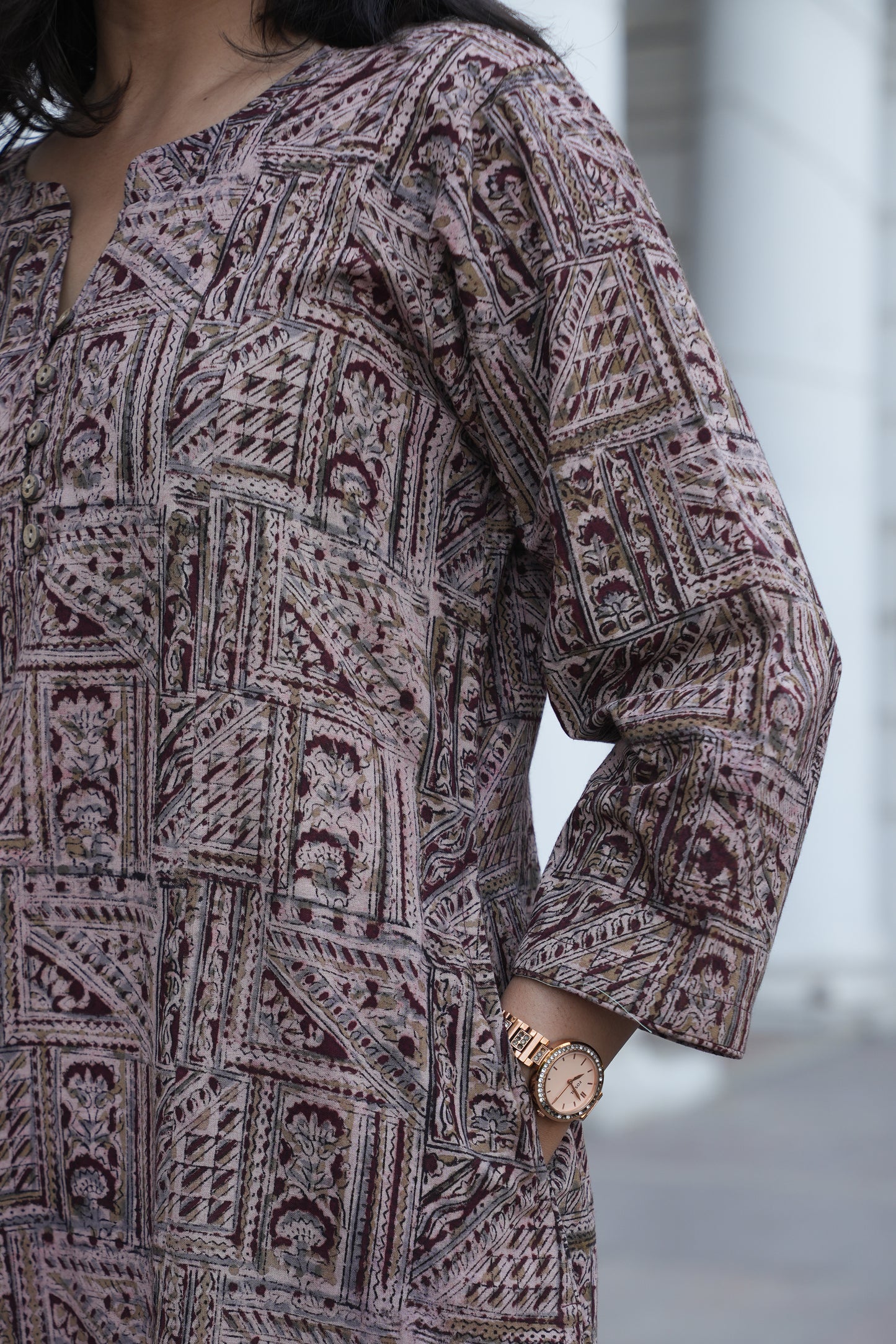Artisan Handblock Printed A-Line Kurta