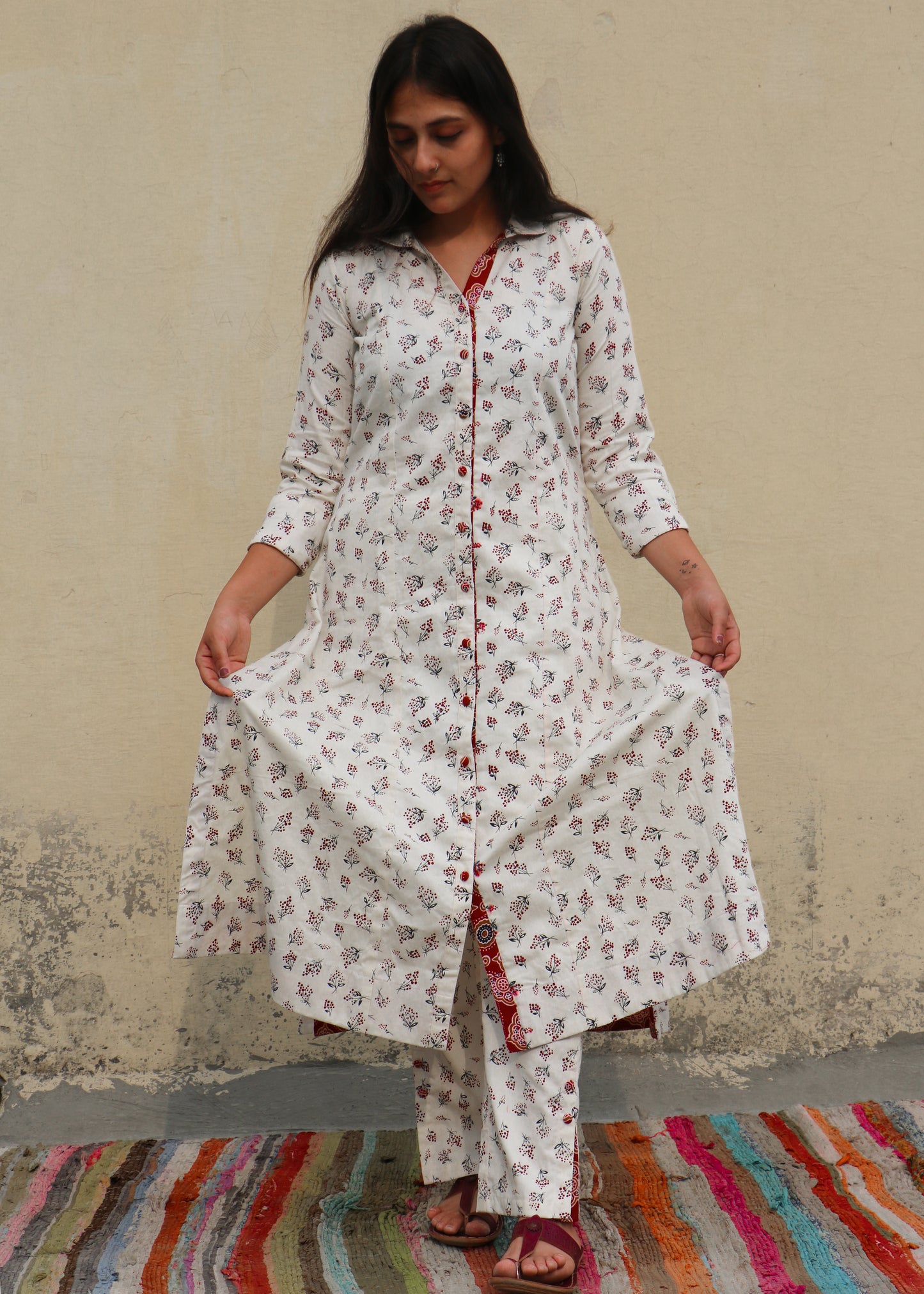 Sami, Front Open Cotton Co-Ord Set