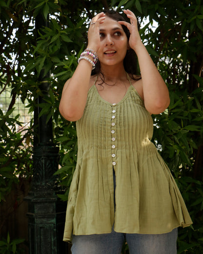 Aisha halter crop top