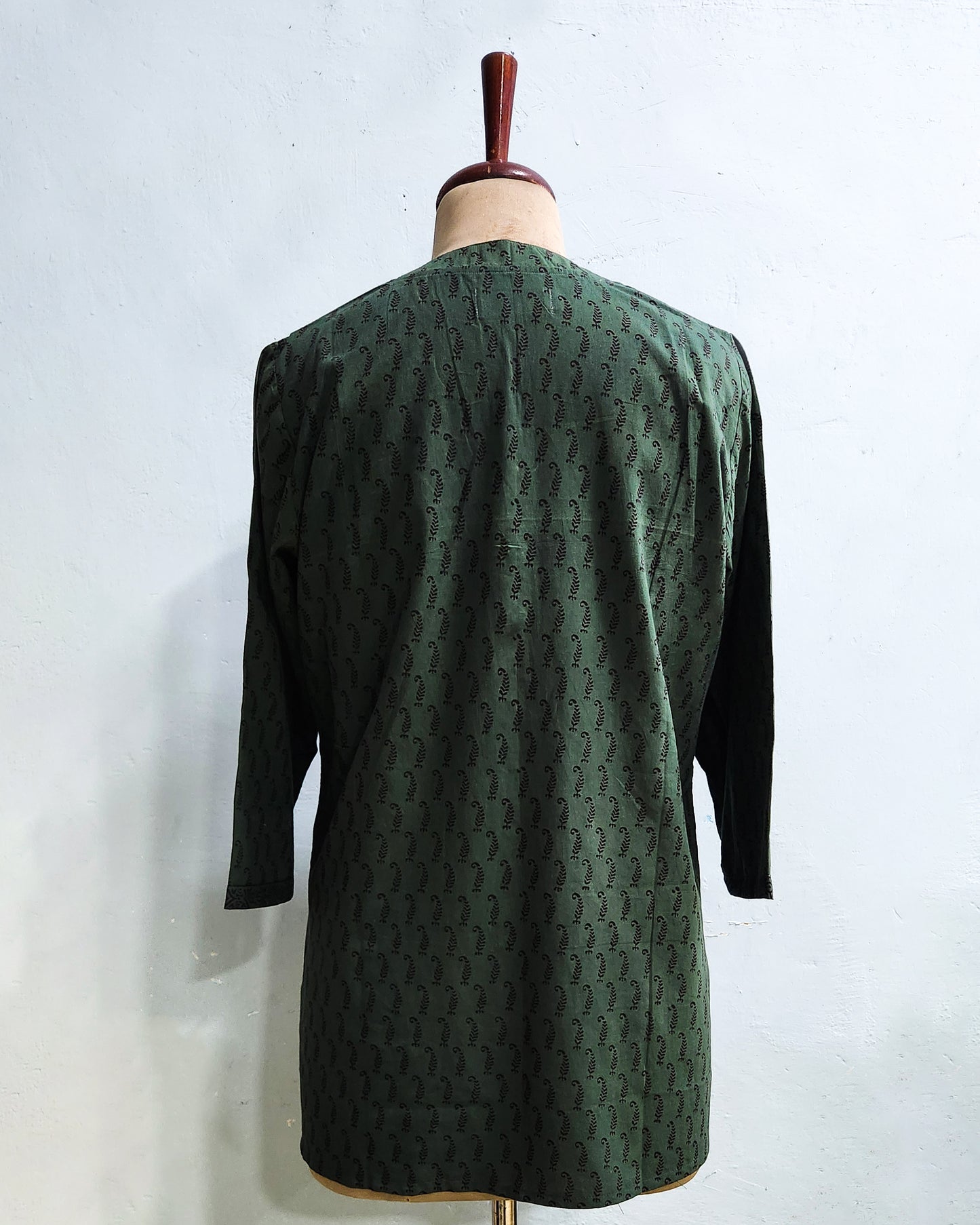 Bagh hand printed cotton short kurta, Length-30 inch