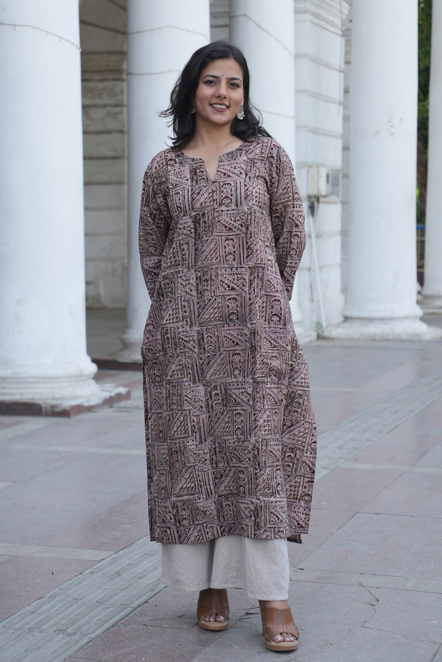 Artisan Handblock Printed A-Line Kurta