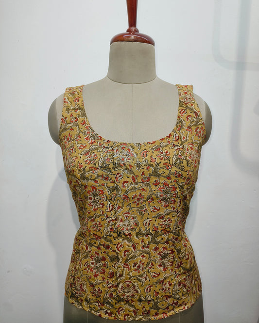Kalamkari cotton crop top