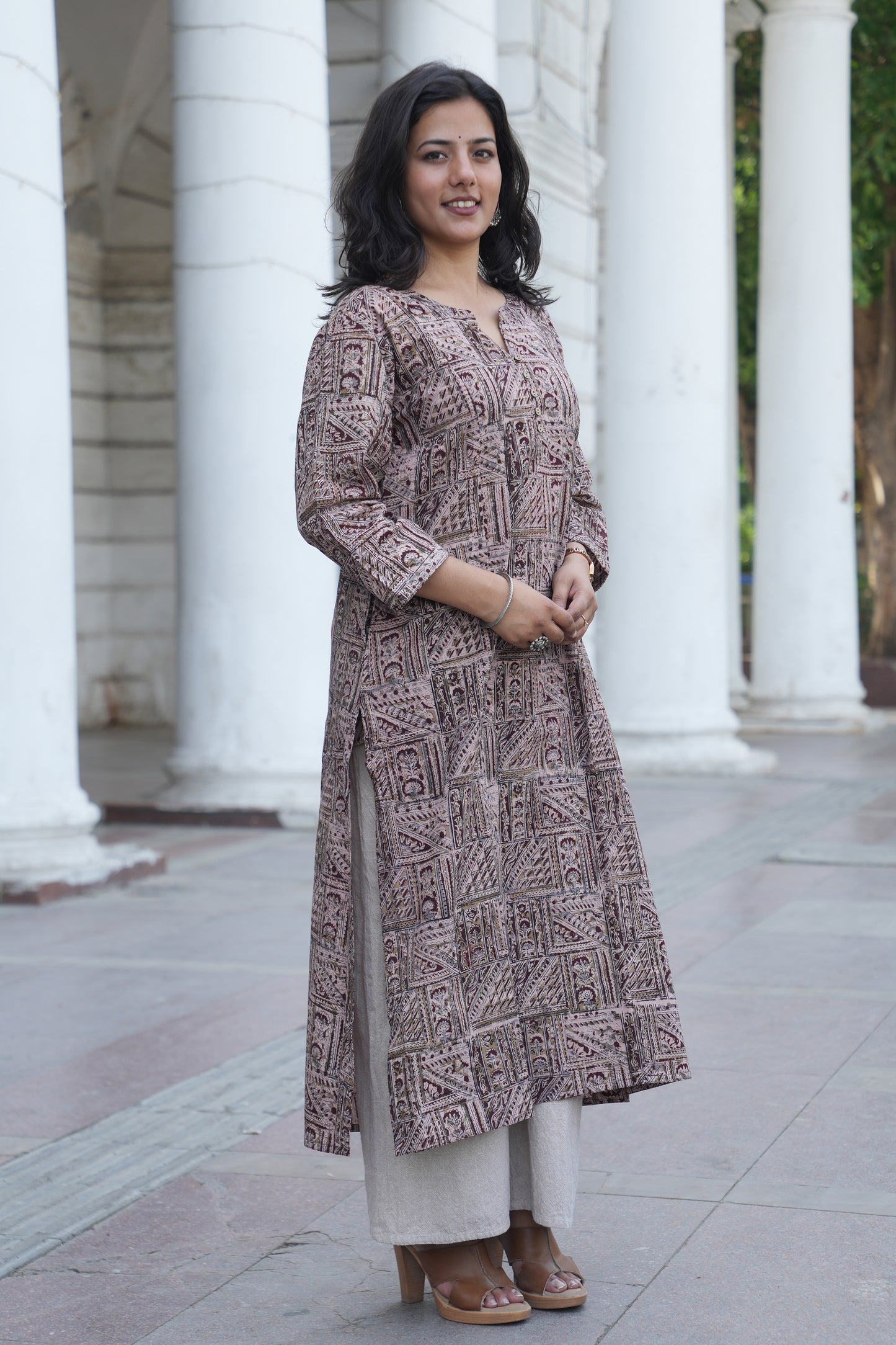 Artisan Handblock Printed A-Line Kurta
