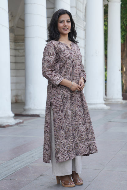 Artisan Handblock Printed A-Line Kurta