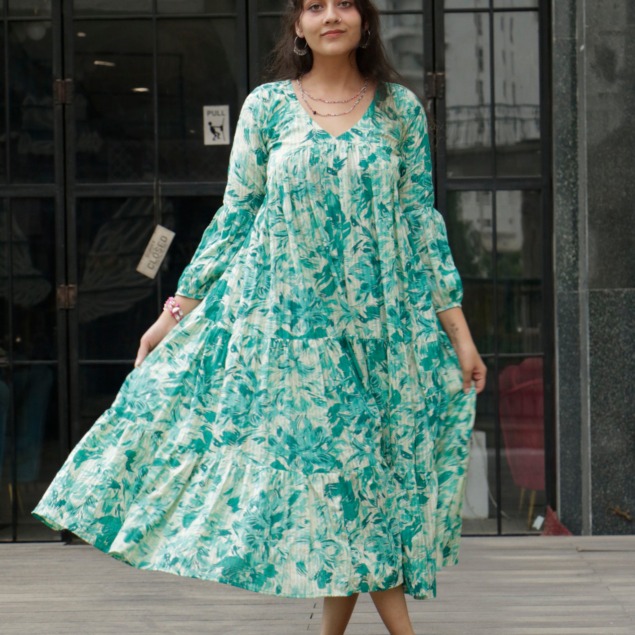 Maryam, calf-length maxi dress