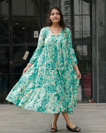 Maryam, calf-length maxi dress