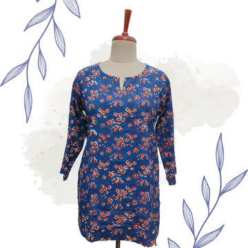 Floral  cotton kurta