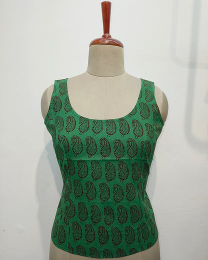 Black ambi cotton crop top