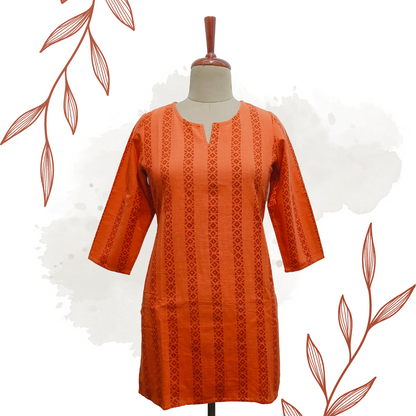 Khadi strip  cotton kurta