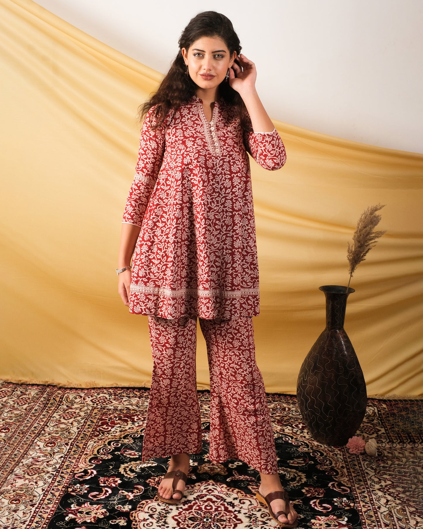 Mehek, Flared Bagh Print co-ord set