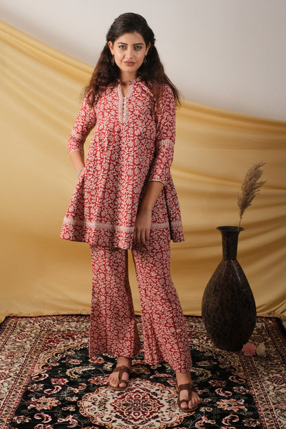 Mehek, Flared Bagh Print co-ord set