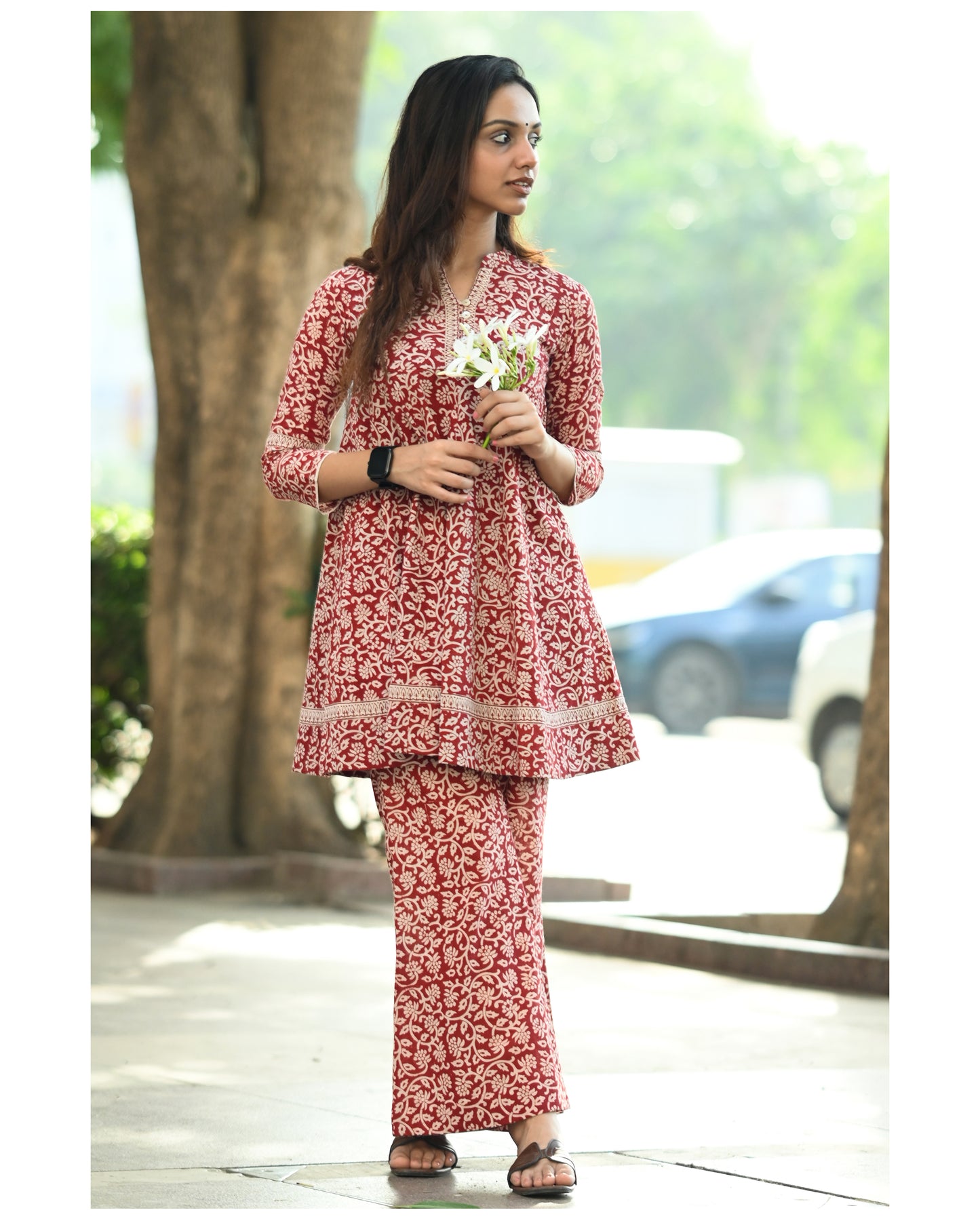 Mehek, Flared Bagh Print co-ord set