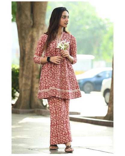 Mehek, Flared Bagh Print co-ord set