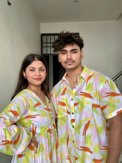 Neel Raahi – printed Cotton Shirt