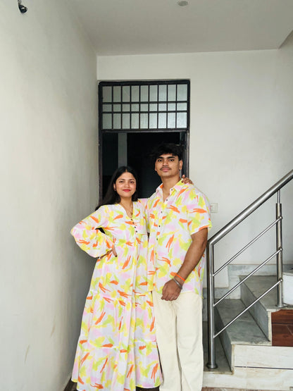 Neel Raahi – printed Cotton Shirt