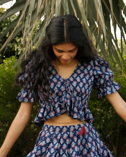 Layla, Ajrakh crop top