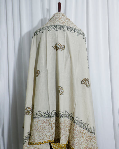 Cotton 3 piece suit set with Applique Cut Work on Bottom