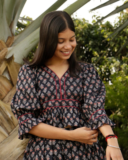 Sofia, Ajrakh crop top