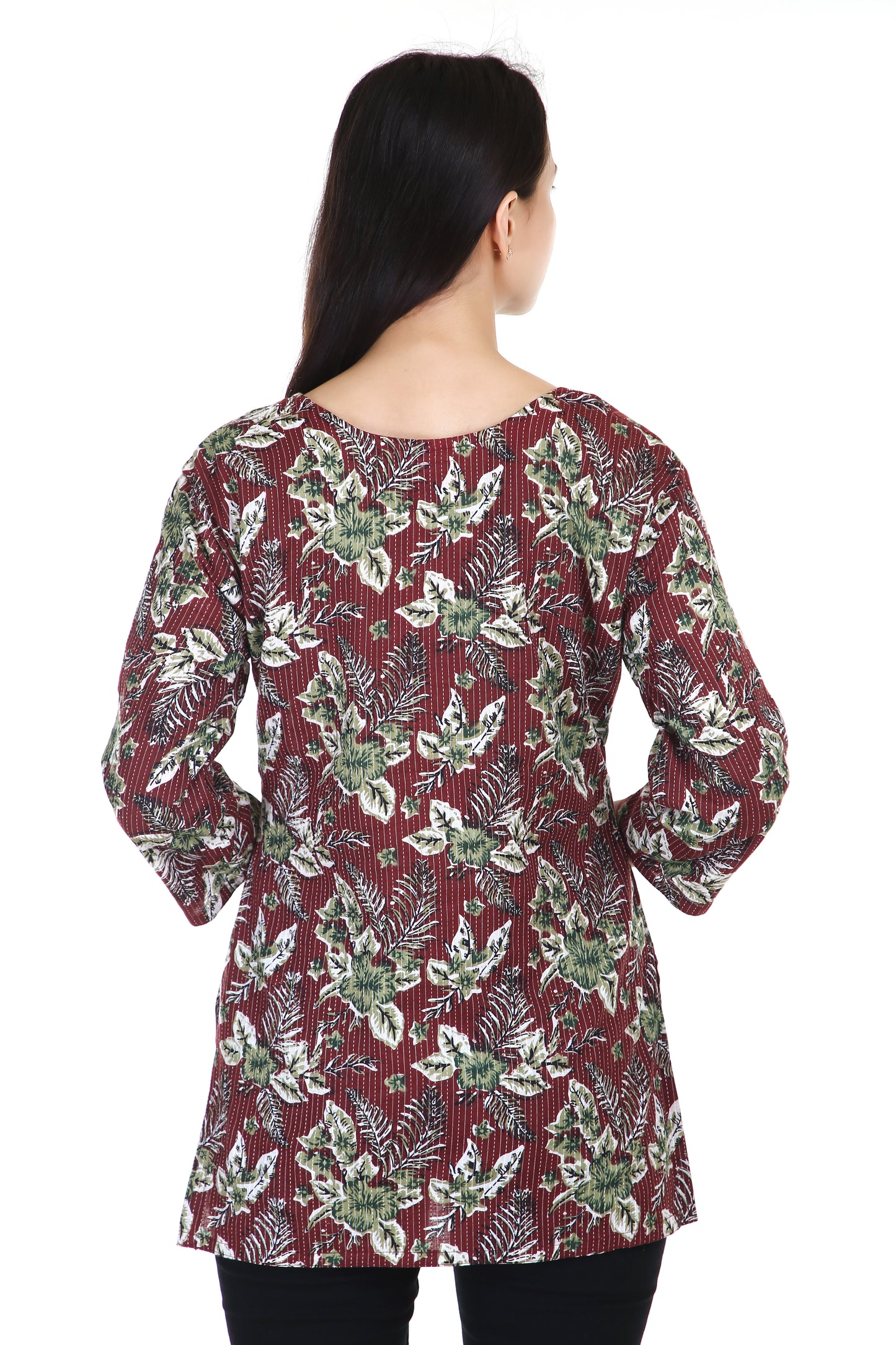 Vanaspati printed brown kurta