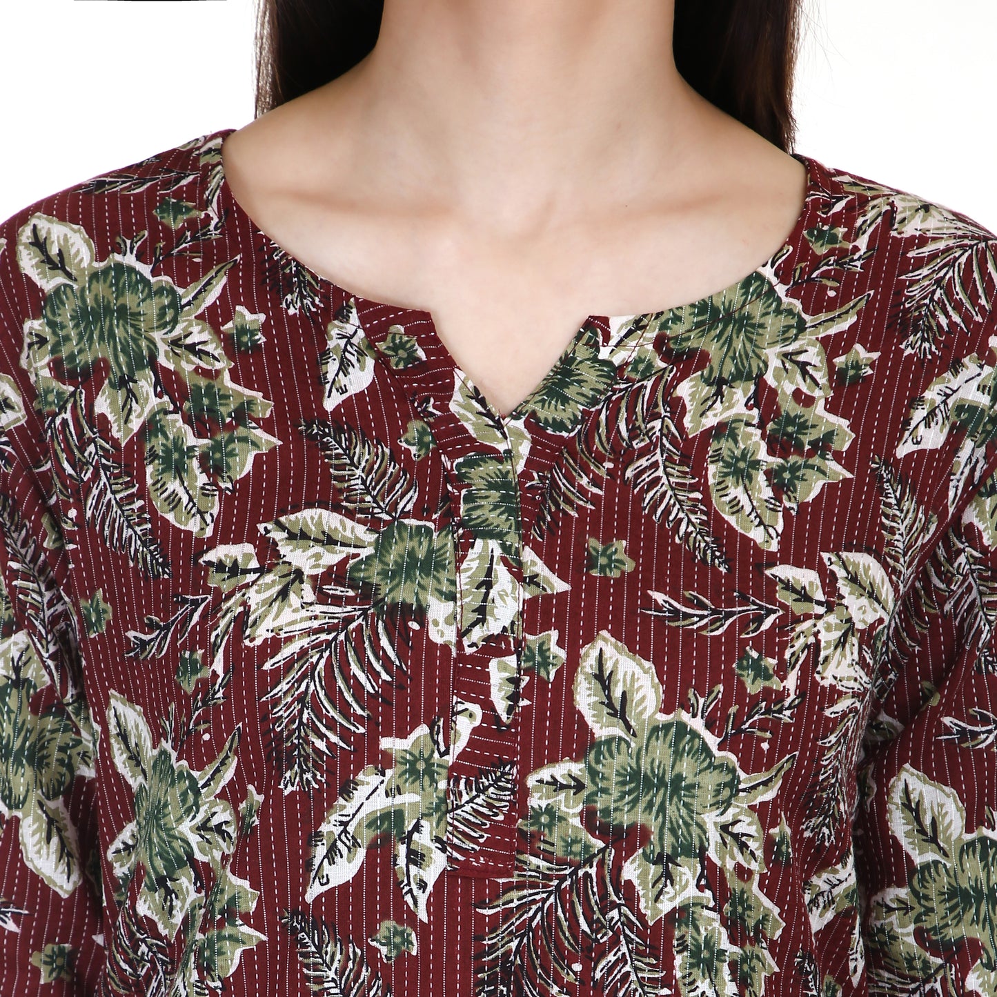 Vanaspati printed brown kurta